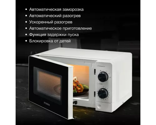 Микроволновая печь Hyundai HYM-M2049 белый/черный