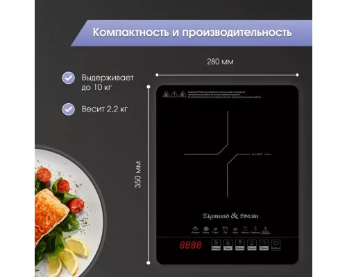 Настольная плита Zigmund & Shtain ZIP-558