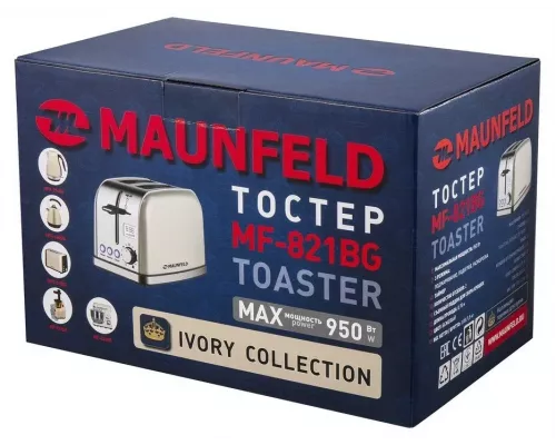 Тостер MAUNFELD MF-821BG