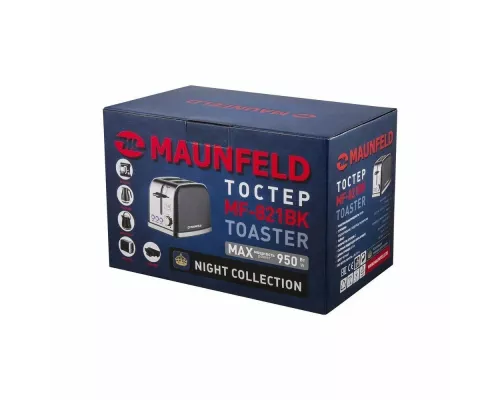Тостер MAUNFELD MF-821BK