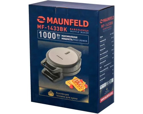 Вафельница MAUNFELD MF-1433BK