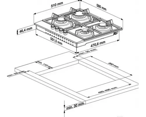Варочная поверхность Beko HILW64235S