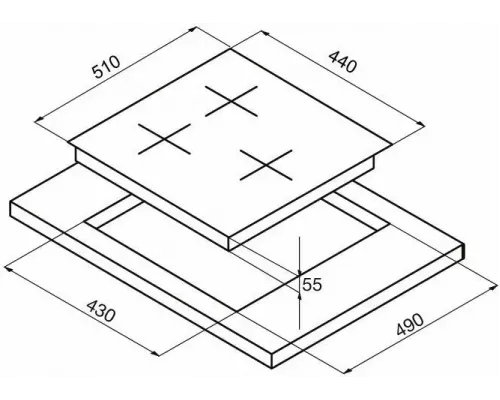 Варочная поверхность Korting HI 42031 B