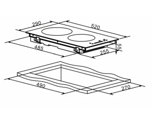 Варочная поверхность MAUNFELD AVI292SSTBK