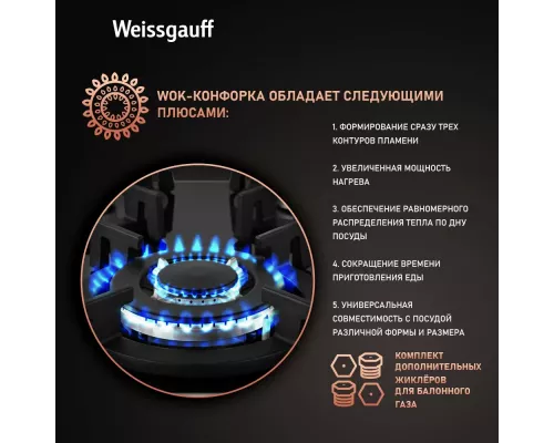 Варочная поверхность Weissgauff HG 430 BGV