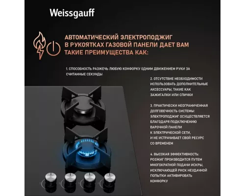 Варочная поверхность Weissgauff HG 640 BG