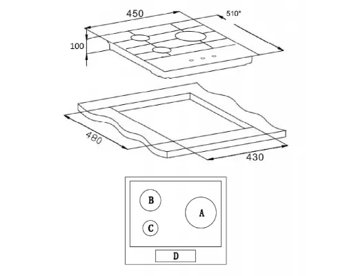 Варочная поверхность Weissgauff HGG 430 XR