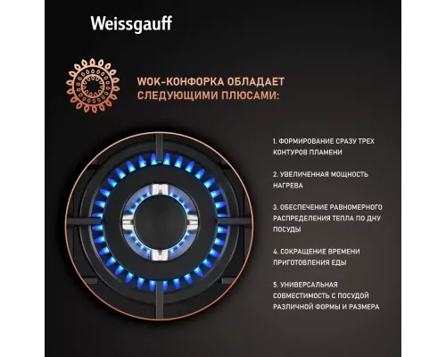 Варочная поверхность Weissgauff HGG 451 BFV