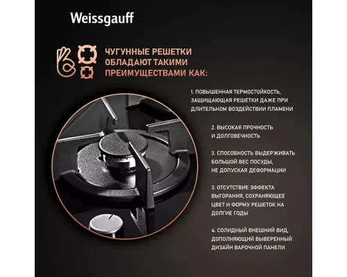 Варочная поверхность Weissgauff HGG 451 BGh