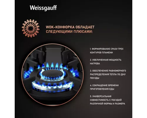 Варочная поверхность Weissgauff HGG 451 BGV