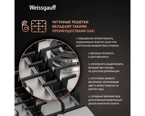 Варочная поверхность Weissgauff HGG 451 XFh