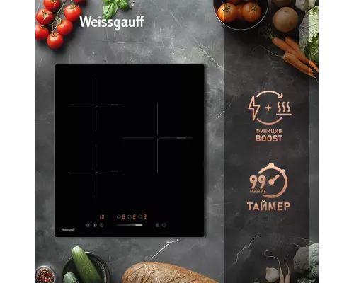 Варочная поверхность Weissgauff HI 430 BSC черный