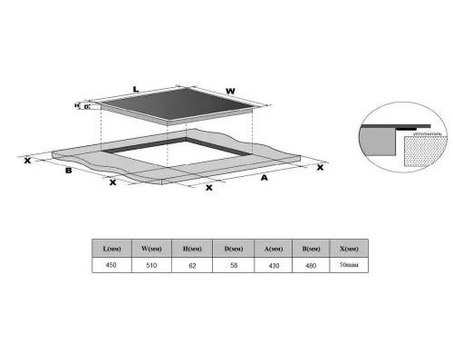 Варочная поверхность Weissgauff HVF 431 B