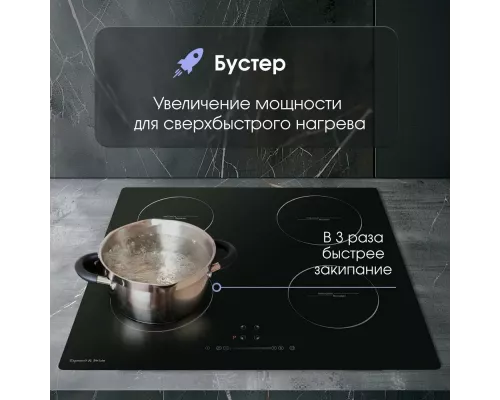 Варочная поверхность Zigmund & Shtain CI 35.6 B черный