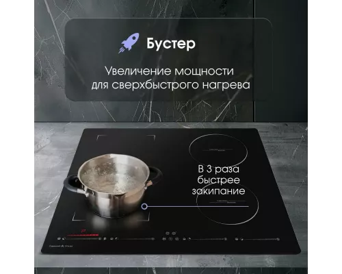 Варочная поверхность Zigmund & Shtain CIS 032.60 BX черный