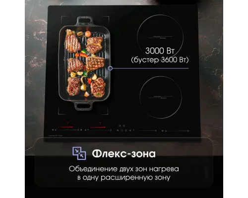 Варочная поверхность Zigmund & Shtain CIS 032.60 BX черный