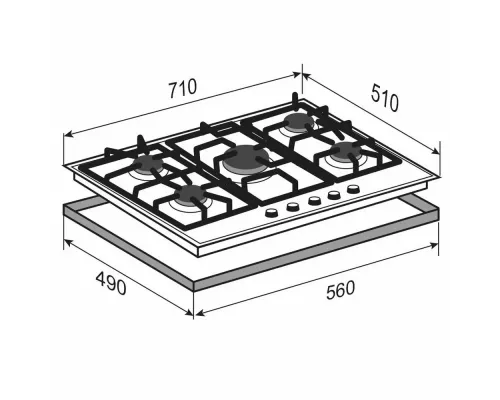 Варочная поверхность Zigmund & Shtain G 19.7 X