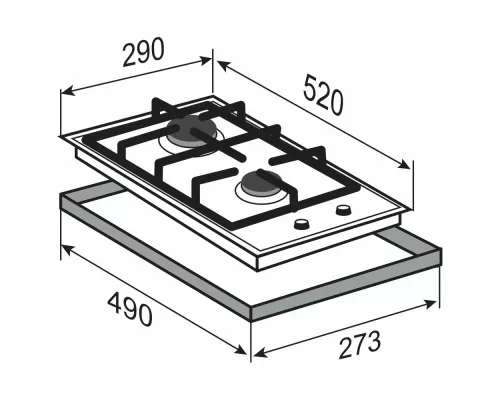 Варочная поверхность Zigmund & Shtain M 26.3 W