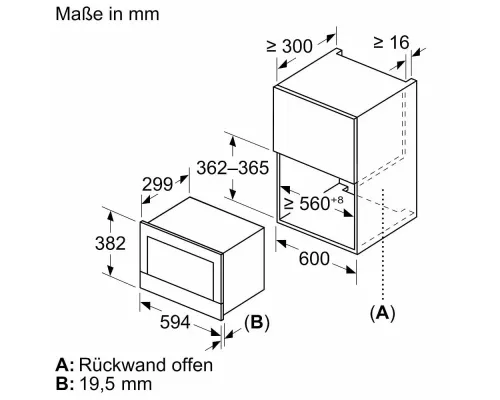Встраиваемая микроволновая печь Bosch BFL9221B1