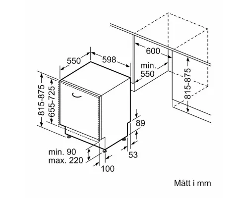 Встраиваемая посудомоечная машина Bosch SMV8YCX02E