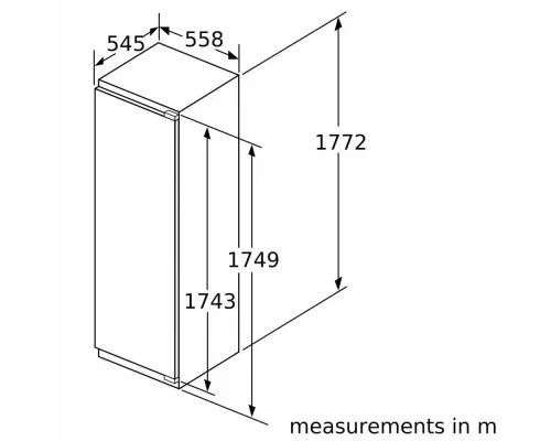 Встраиваемый холодильник Bosch KIR81AFE0 белый