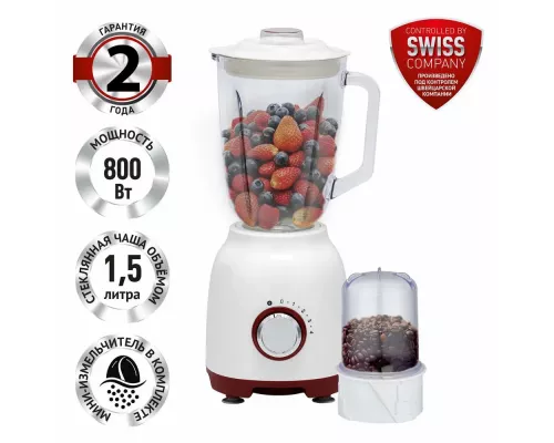 Блендер Polaris PTB 0821G белый/красный