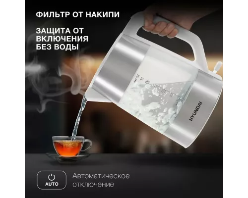 Чайник Hyundai HYK-P4025 белый