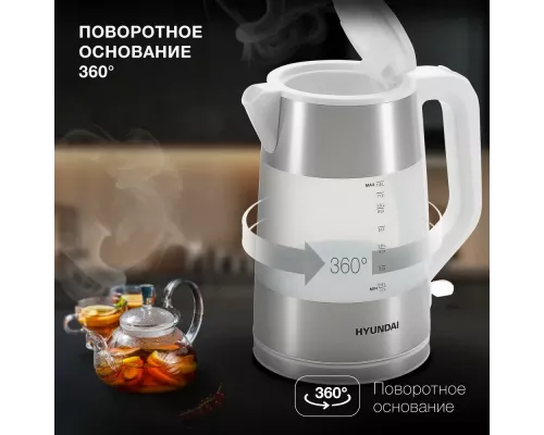 Чайник Hyundai HYK-P4025 белый