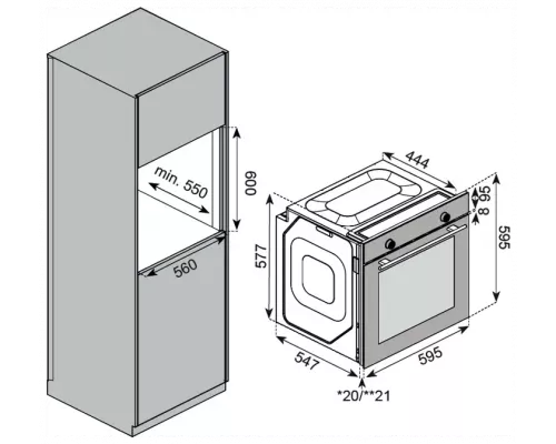 Духовой шкаф Kuppersberg HF 607 W