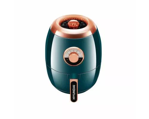 Гриль Hyundai HYF-3553 темно-зеленый/золотистый