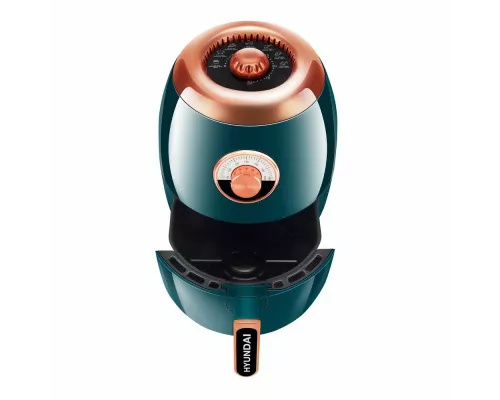 Гриль Hyundai HYF-3553 темно-зеленый/золотистый