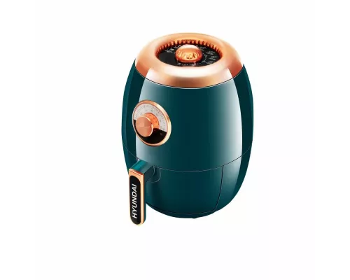 Гриль Hyundai HYF-3553 темно-зеленый/золотистый