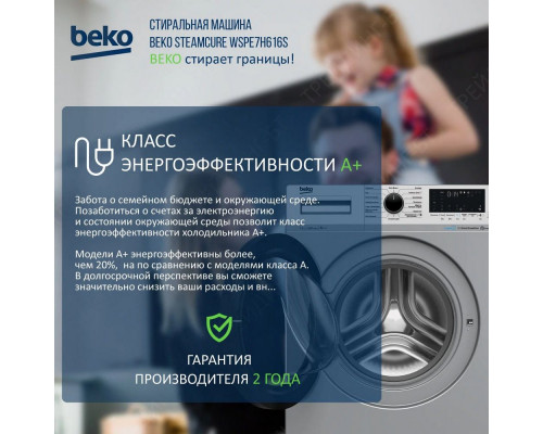 Стиральная машина Beko WSPE7H616S