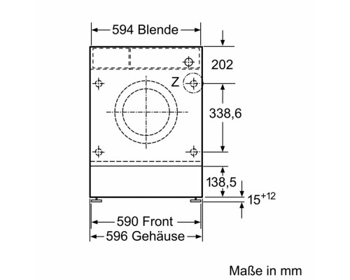 Встраиваемая стиральная машина Bosch WIW28443