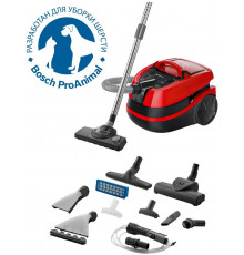 Пылесос Bosch BWD421PET красный