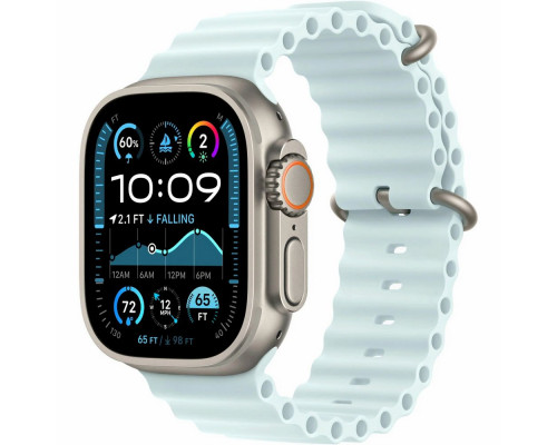 Смарт-часы Apple Watch Ultra 2 (2024) Natural Ice Blue Ocean Band (USA)