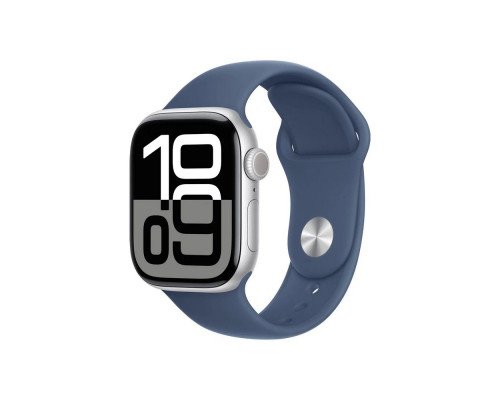 Смарт-часы Apple Watch S10 46mm Silver Denim S/M (USA)