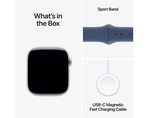 Смарт-часы Apple Watch S10 46mm Silver Denim S/M (USA)