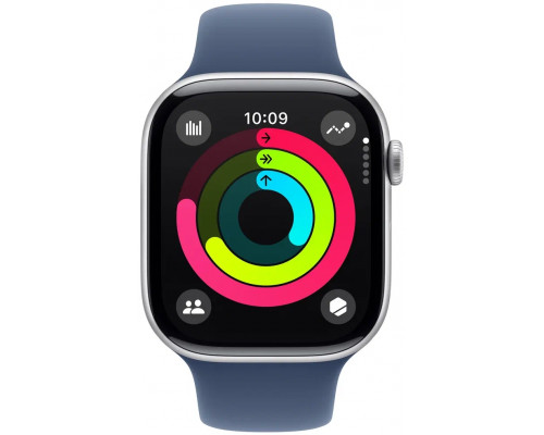 Смарт-часы Apple Watch S10 46mm Silver Denim S/M (USA)