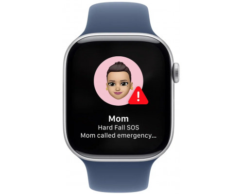 Смарт-часы Apple Watch S10 46mm Silver Denim S/M (USA)