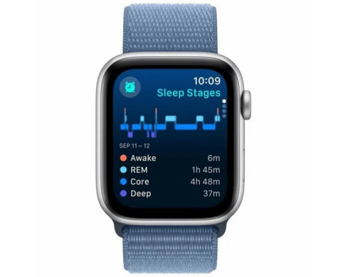 Смарт-часы Apple Watch SE2 44mm Silver Winter Blue Loop (USA)