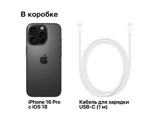 Смартфон Apple iPhone 16 Pro 256GB Black (Japan)