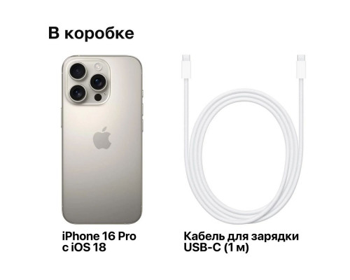 Смартфон Apple iPhone 16 Pro 128GB Natural (Japan)