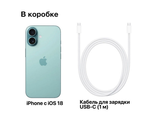 Смартфон Apple iPhone 16 256GB Teal (India)