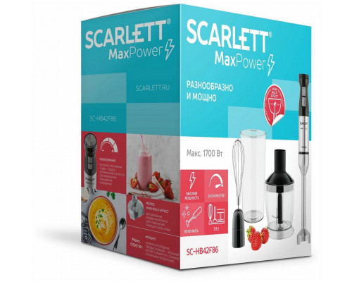 Блендер SCARLETT SC-HB42F86 Black Блендер SCARLETT SC-HB42F86 Black