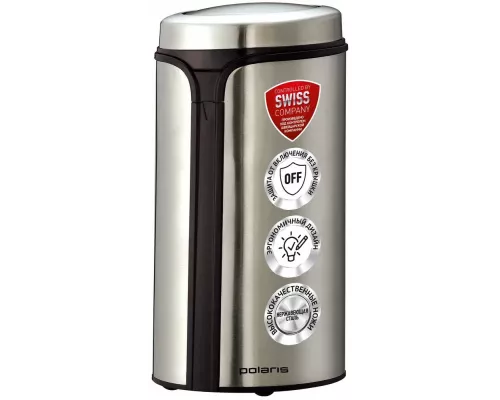 Кофемолка Polaris PCG 0815A серебристый