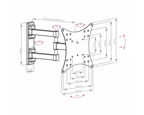 Кронштейн Arm Media MARS-4 черный