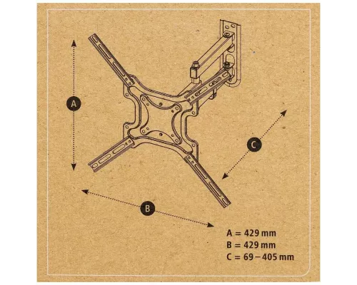 Кронштейн HAMA R1 118156 черный