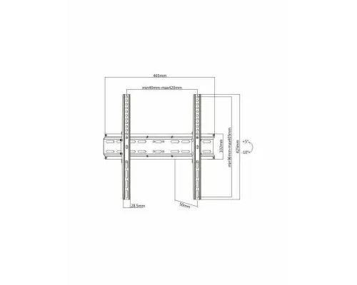 Кронштейн Ultramounts UM 833T черный