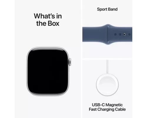 Смарт-часы Apple Watch S10 42mm Silver Denim M/L (USA)